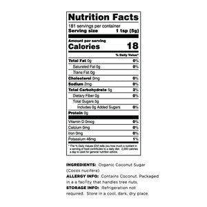nutritional value of coconut palm sugar Coconut Palm Sugar – Terrasoul Superfoods