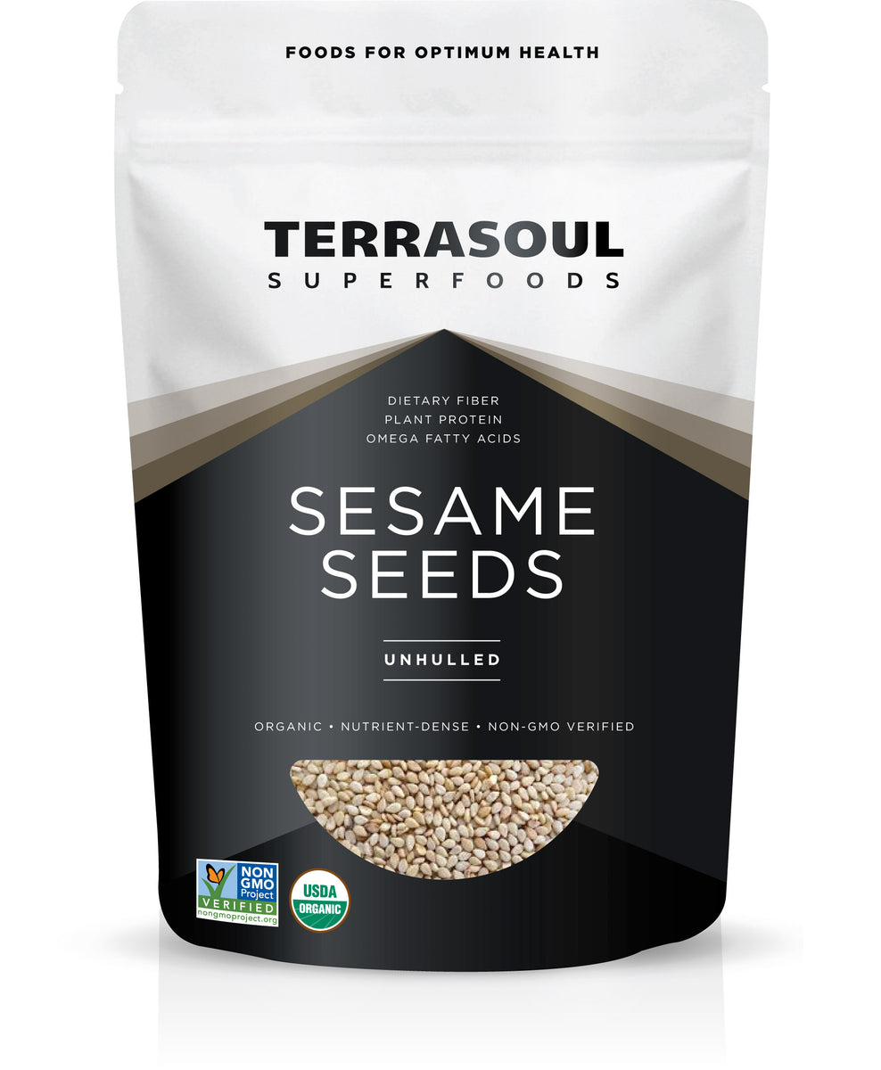 Sesame Seeds (Unhulled) Terrasoul Superfoods